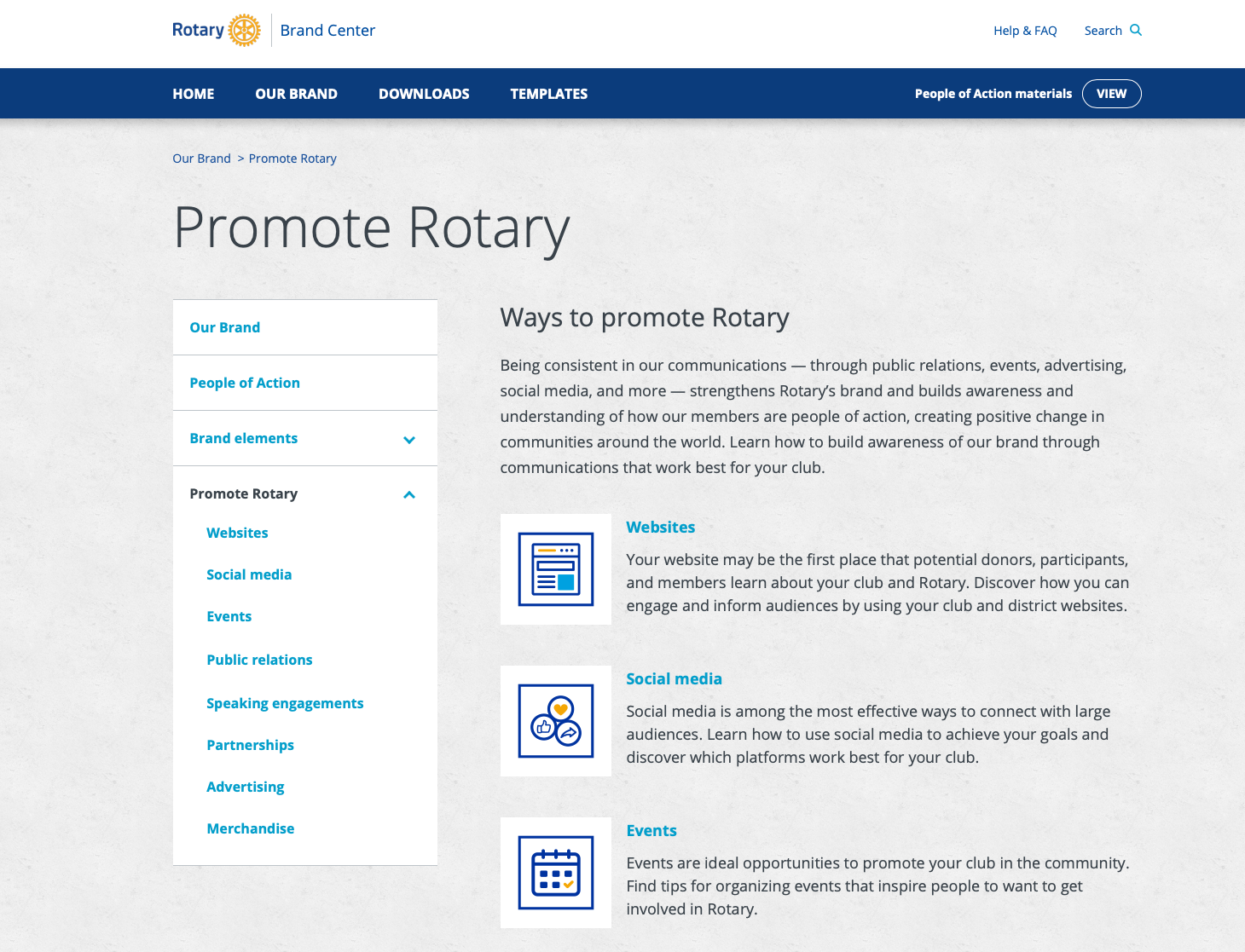Rotary branding and themes MyLearning